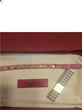 Valentino Garavani Bundle leather bracelet and lipstick